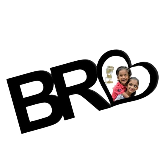 Darak Gifting Co. #BRO Rakhi with Photo Frame for Brother