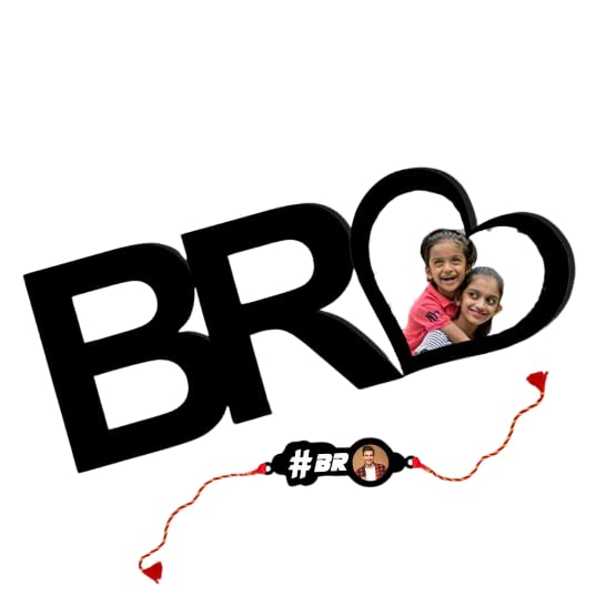 Darak Gifting Co. #BRO Rakhi with Photo Frame for Brother