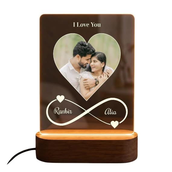 Darak Gifting Co. Personalized Photo Acrylic Night Lamp