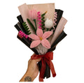 Crochet Flower Bouquet with Ribbon Bow