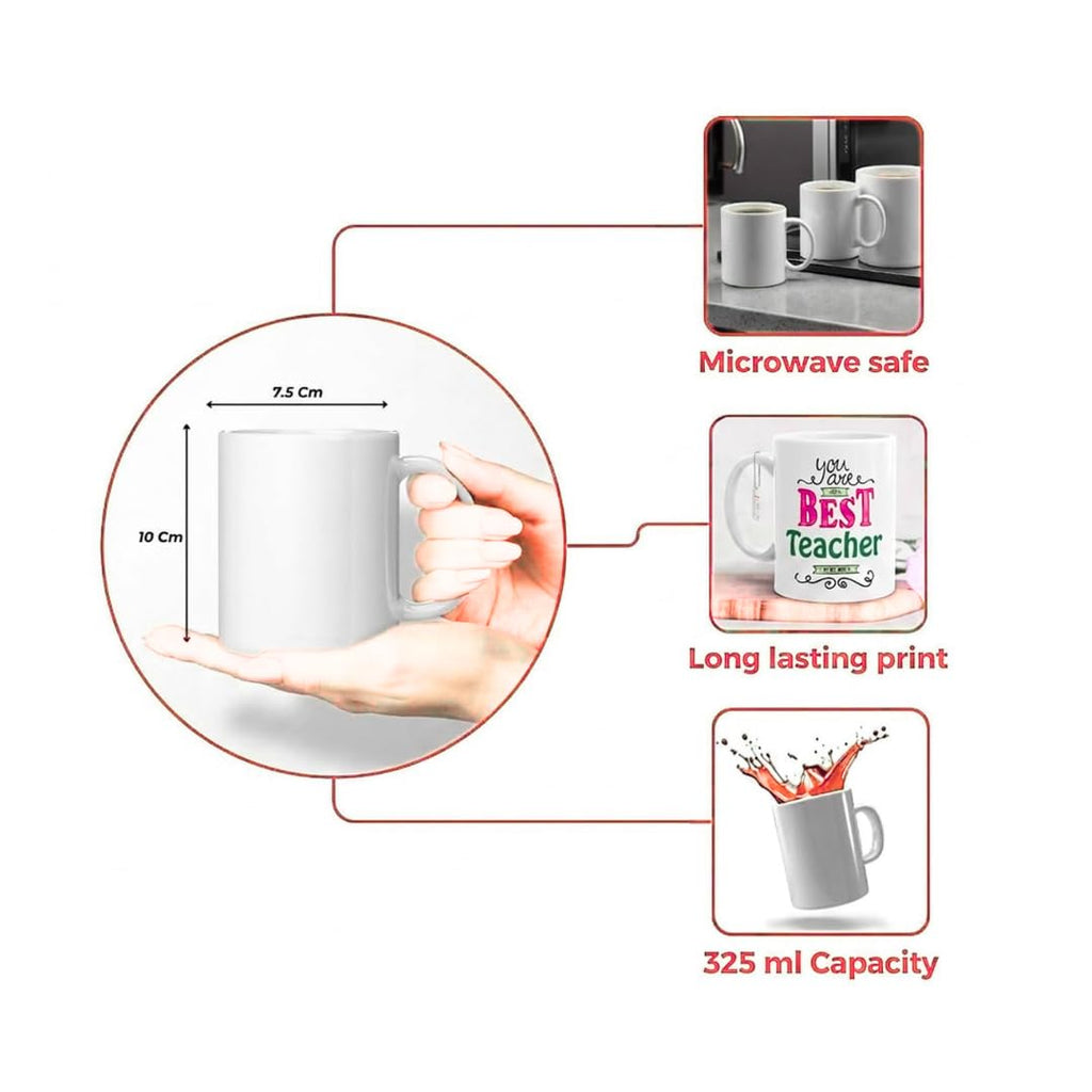 Darak Gifting Co. Personalised Raksha Bandhan Ceramic Mug 325 mL