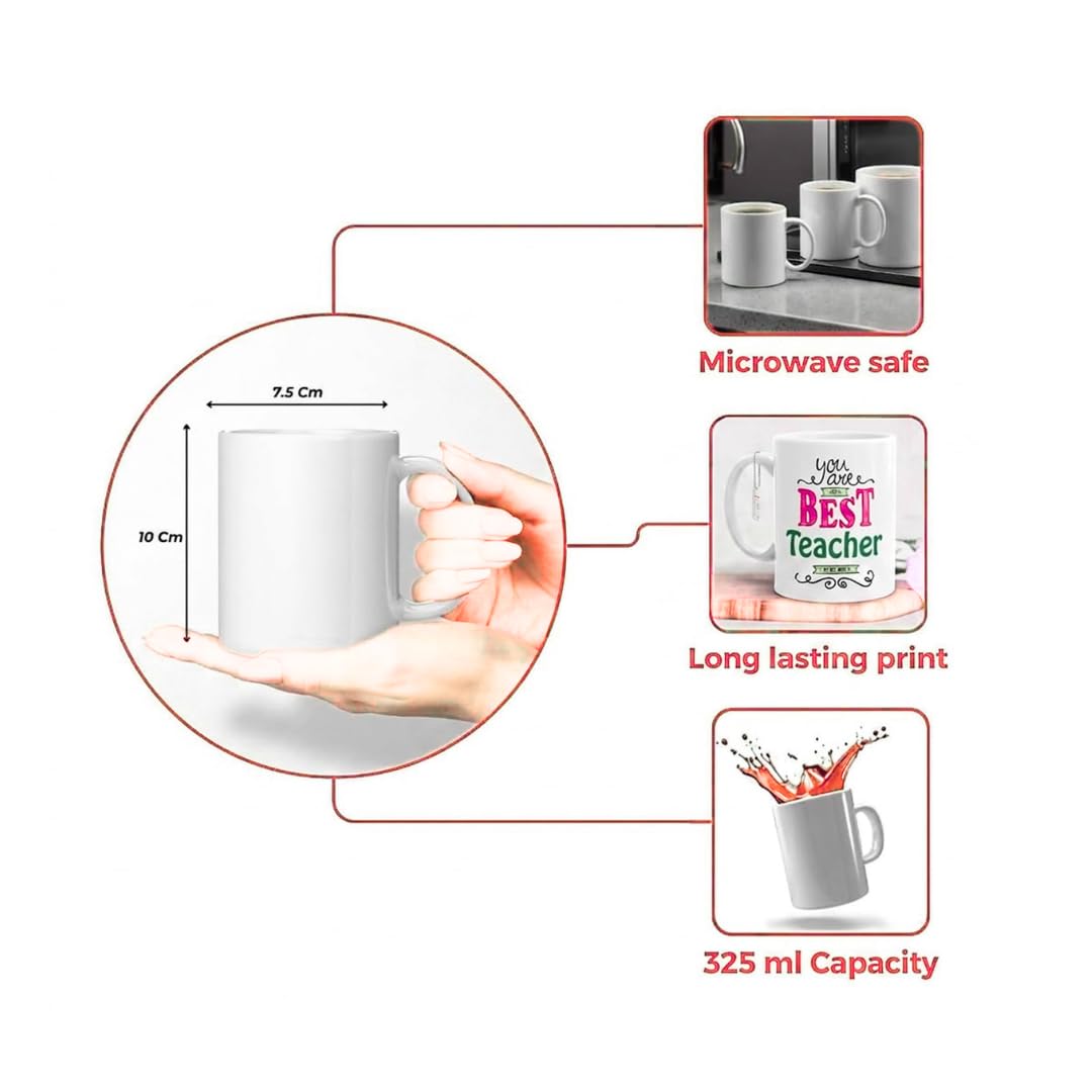 Darak Gifting Co. Personalised Raksha Bandhan Ceramic Mug 325 mL