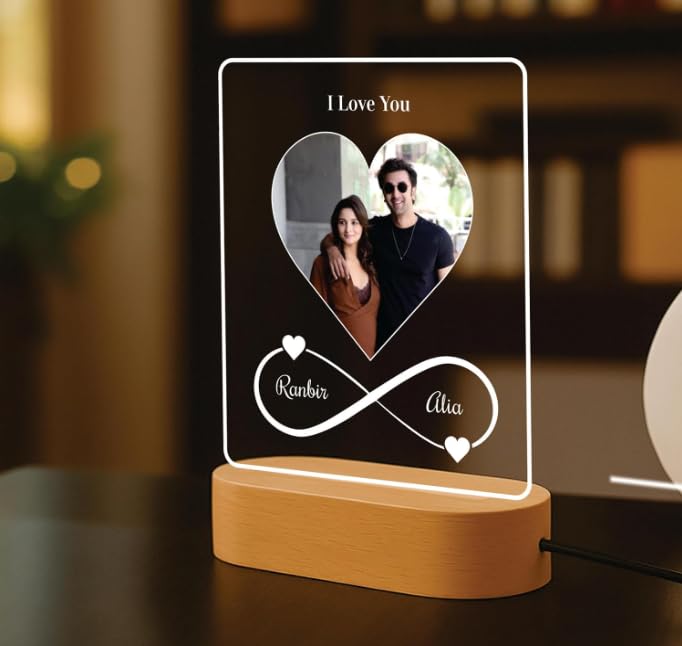 Darak Gifting Co. Personalized Photo Acrylic Night Lamp