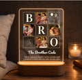 Darak Gifting Co. Personalised Brother Photo Night Light Acrylic Lamp