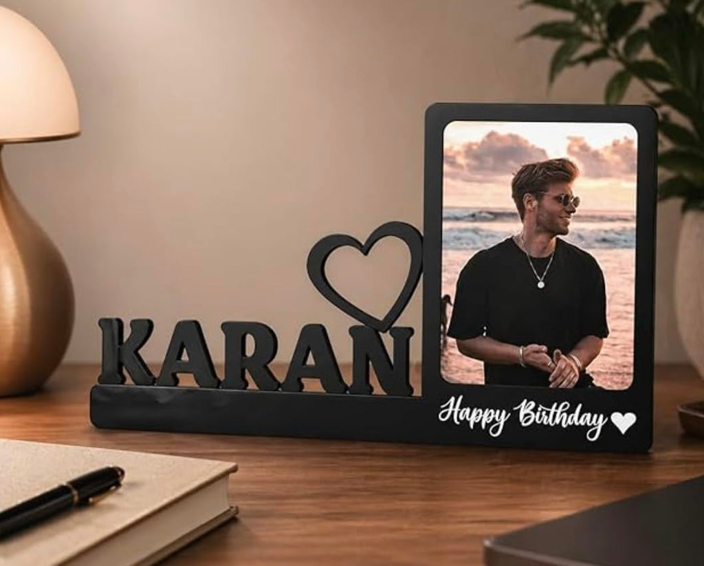 Darak Gifting Co. Personalised Tabletop Photo Frame with Name