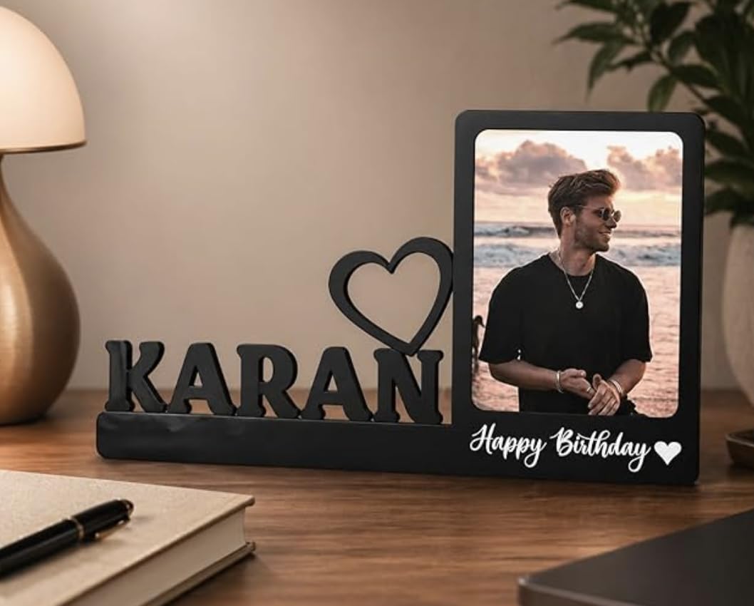 Darak Gifting Co. Personalised Tabletop Photo Frame with Name