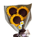 Darak Crochet Sunflower Bouquet Yellow Artificial Flower 32 cm