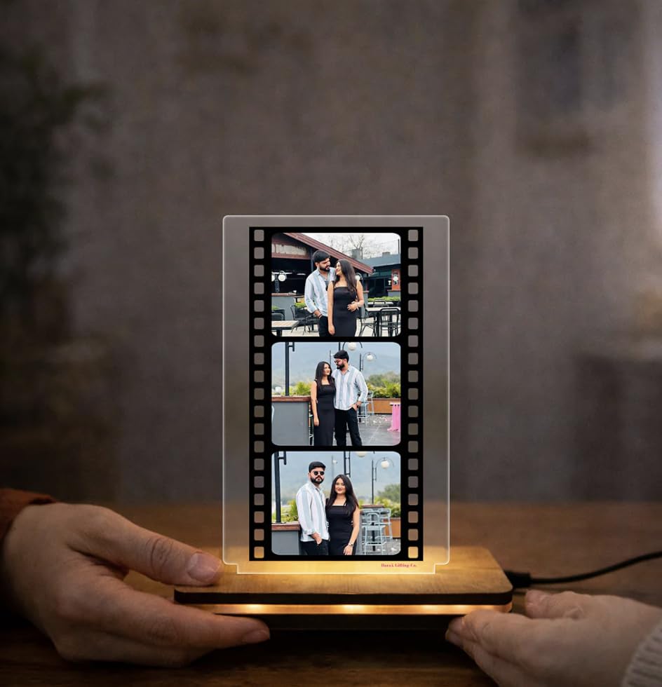 Darak Gifting Co. Personalised Film Strip LED Photo Frame Lamp 7x5