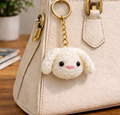 Darak Gifting Co. Cute Bunny Pom Pom Keychain – Fluffy Rabbit Bag Charm