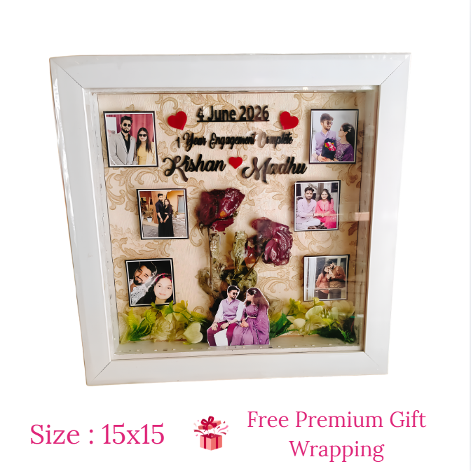 Darak Gifting Co. Personalised Shadow Box Frame